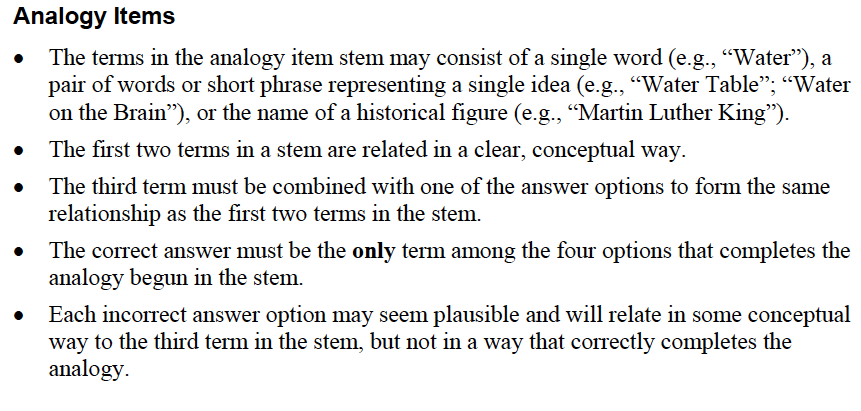 PCAT Verbal Analogies